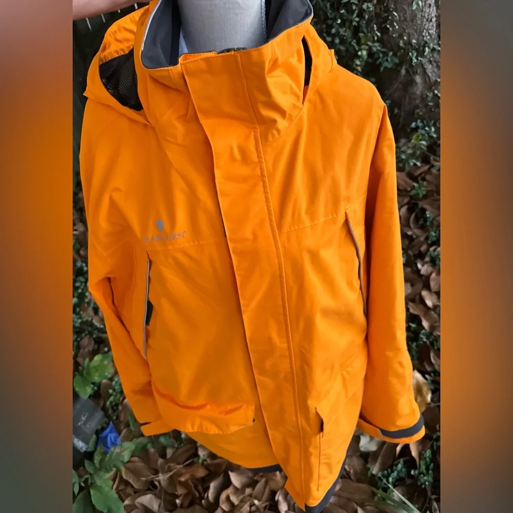 Helly Hansen seabourn men’s Size XL Orange , polar shield Performance Jacket - Picture 9 of 15